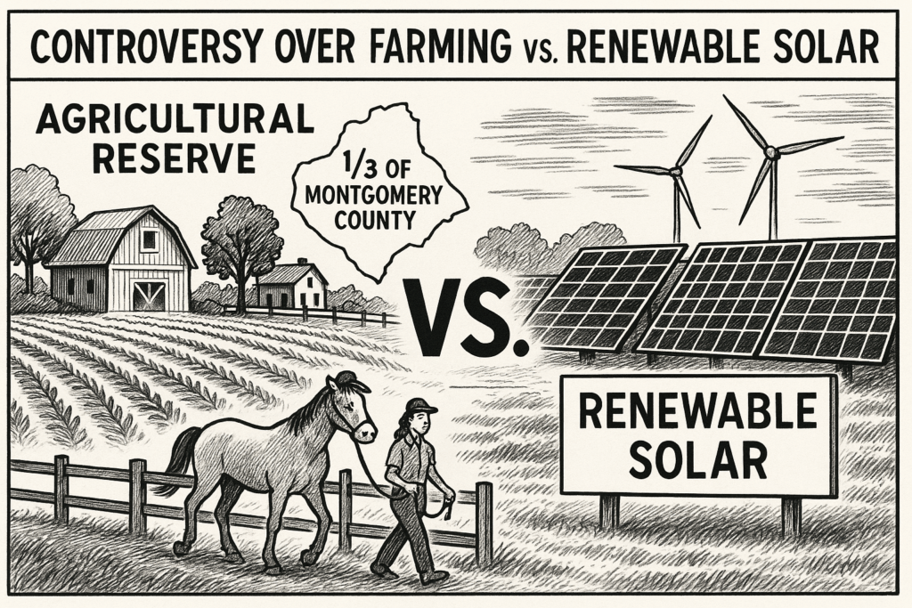 What is the Montgomery County Maryland Agricultural Reserve and how it is attacked