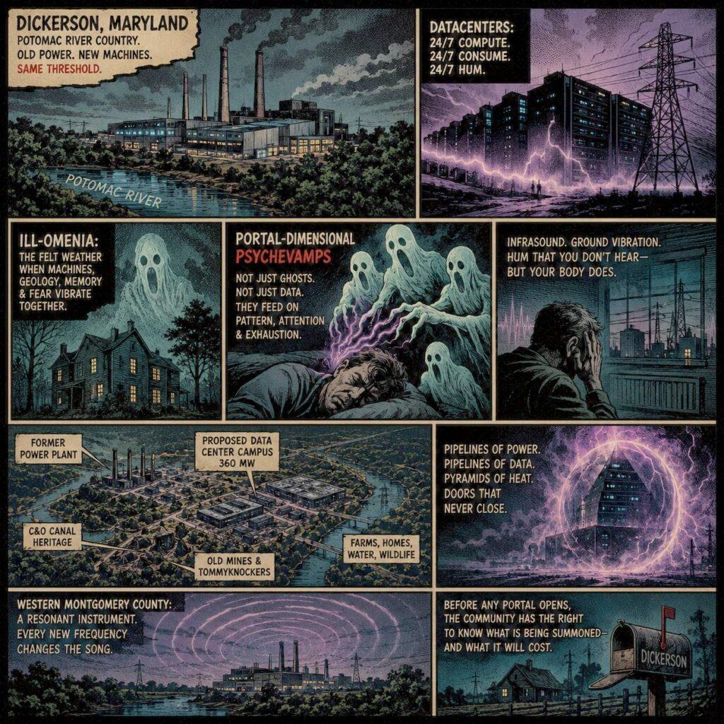Ill-Omenia in Dickerson: Data Centers, Infrasound, Tommyknockers, Ill-Energia