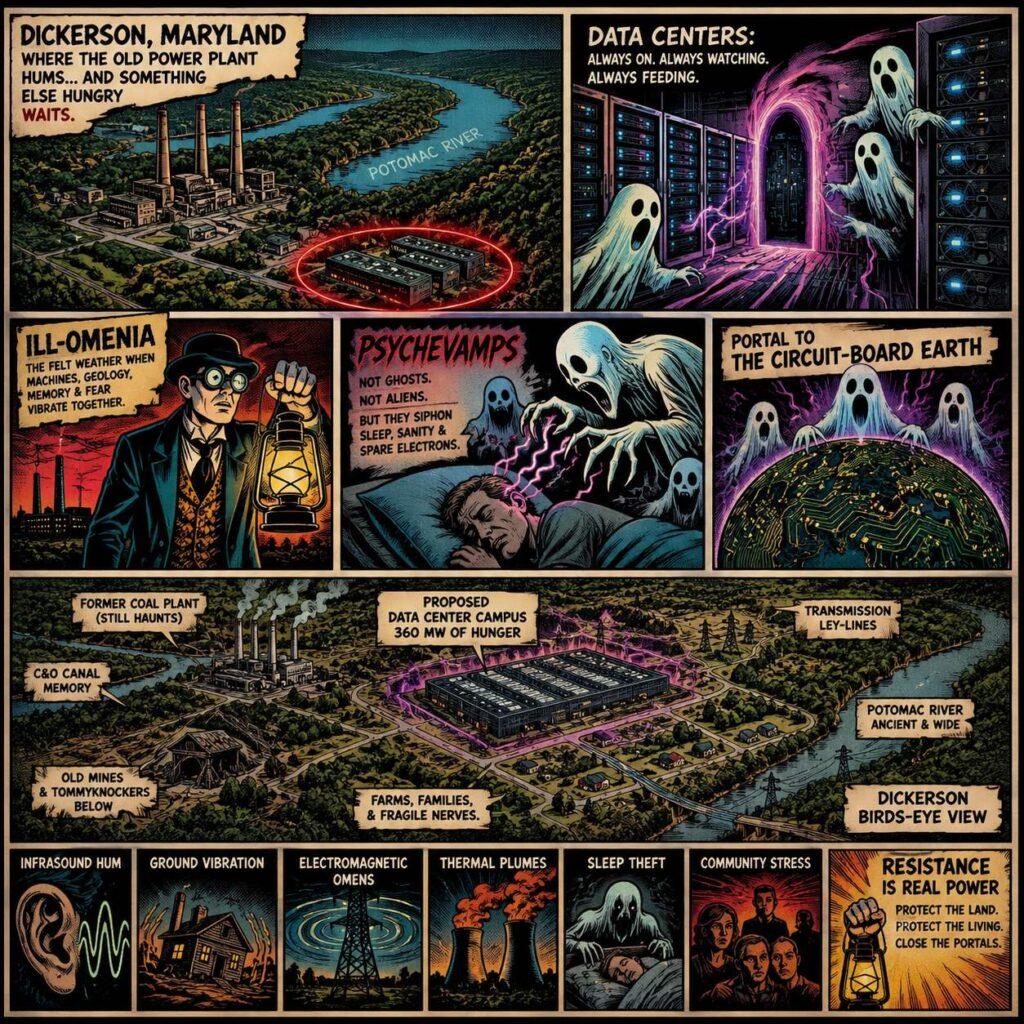 Ill-Omenia in Dickerson: Data Centers, Infrasound, Tommyknockers, Ill-Energia - Ill omenia portal dimensional psychevamps