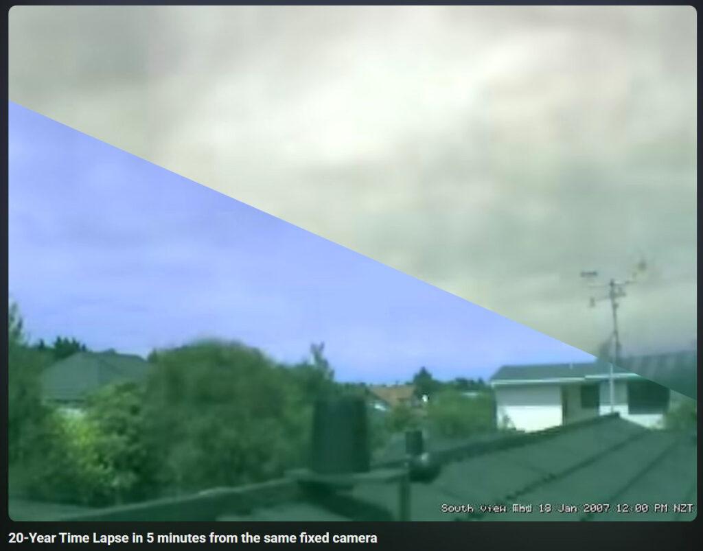 20 Year Time-lapse Proves Chemtrail Gloominess has Increased